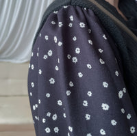 【現貨限量回歸 】Daisy Dress 拼針織背心Daisy印花傘連身裙/ DS9765