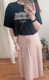 Denim Style 後橡筋前蝴蝶裝飾牛仔棉半裙, Dress/ SK8834 (pink sold out)