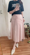 Denim Style 後橡筋前蝴蝶裝飾牛仔棉半裙, Dress/ SK8834 (pink sold out)