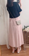 Denim Style 後橡筋前蝴蝶裝飾牛仔棉半裙, Dress/ SK8834 (pink sold out)