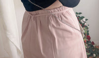 Denim Style 後橡筋前蝴蝶裝飾牛仔棉半裙, Dress/ SK8834 (pink sold out)