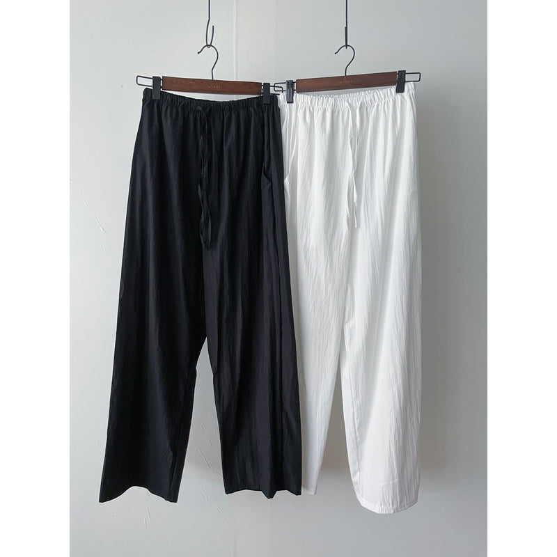 （CP值$239夏日顯瘦闊褲) 百搭全橡筋口袋直闊腳褲, Pants/ PT8431