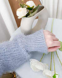 Square collar Mellow Top 顯鎖骨方領親膚針織上衣/ KT8192 (pre-order ivory/softpink 1月25截單)