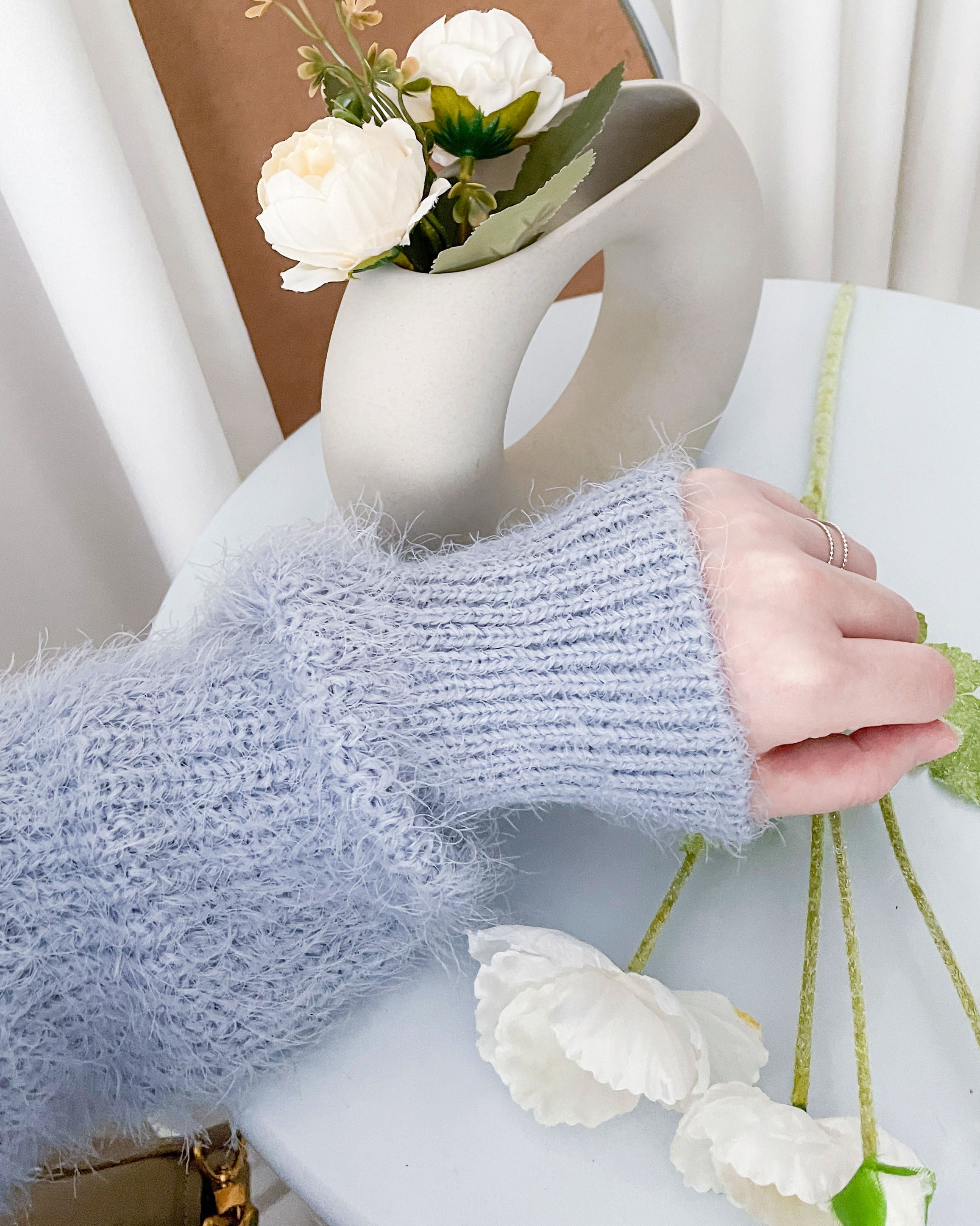 Winter Slim Jeans 高彈力內加絨保暖直筒牛仔褲/ PT8474