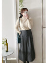 （非常百搭顯瘦) Sophia Skirt 挺身顯瘦厚綿微傘口袋百搭裙/ SK8853