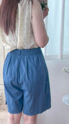 Asymmetrical Denim Shorts 仿裙子百搭牛仔短褲/ PT8462