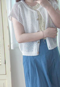 Summer Knit Cardigan 細緻織紋上衣或外套/ TP9166
