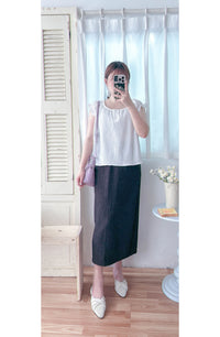Wavy Patterned Skirt  立體花紋不貼顯瘦直裙/ SK8898