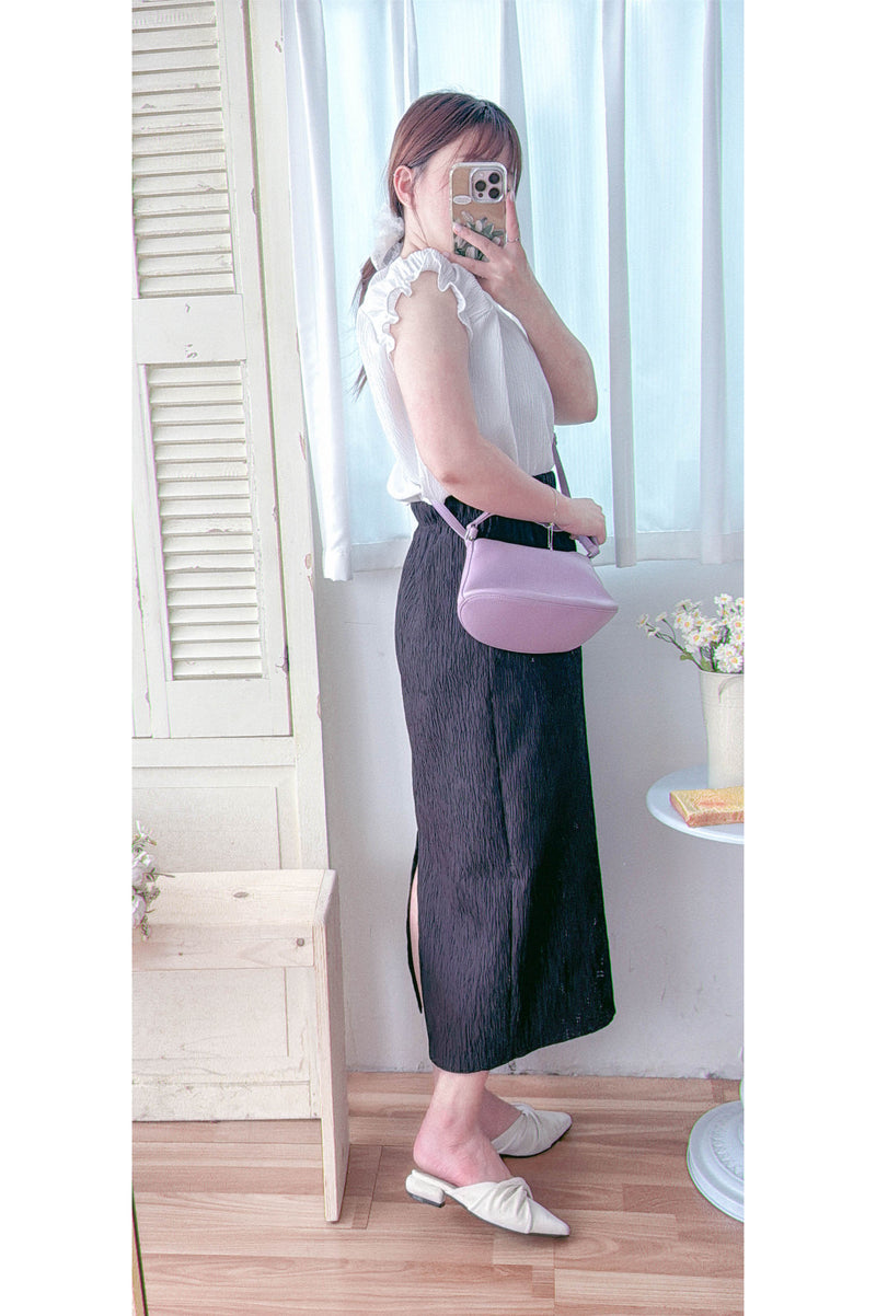 Wavy Patterned Skirt  立體花紋不貼顯瘦直裙/ SK8898