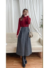 （非常百搭顯瘦) Sophia Skirt 挺身顯瘦厚綿微傘口袋百搭裙/ SK8853