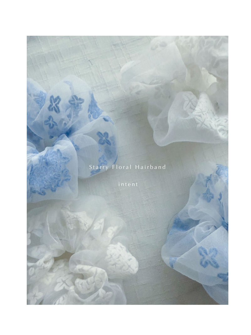 Embroidery Starry Floral Hairband/ HA8126