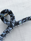 Floral Fabric Wrap Clip/ HA8127
