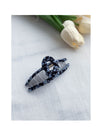 Floral Fabric Wrap Clip/ HA8127