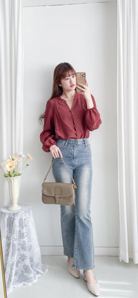 Slim Stretch Flared Jeans 高彈力顯瘦微喇叭牛仔褲/  PT8476