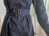 Trench 方領風衣雙排鈕雲石腰帶連身裙, Dress/ DS9333 （navy sold out)
