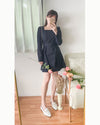 Trench 方領風衣雙排鈕雲石腰帶連身裙, Dress/ DS9333 （navy sold out)
