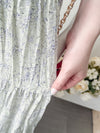 Floral Layers Skirt  輕柔漫舞碎花百褶長裙/ SK8900 (navy sold out)