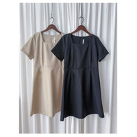 Coco Dress 方領假修腰膝上連身裙/ DS9853