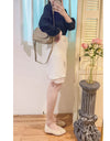 (穿出剪裁) Daisy 立體花車褶V領質感, Blouse/ BU9006