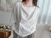 !穿上氣質! Collar 垂領口實色雪紡上衣, Blouse/ BU9000 (orchid sold out)