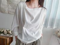 !穿上氣質! Collar 垂領口實色雪紡上衣, Blouse/ BU9000 (orchid sold out)