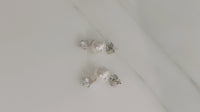 Two way Pearl&crystal, Earrings/ ER8334