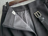 （附送腰帶) Belt Skirt 簡潔腰身偏厚棉後開叉直身裙/ SK8854
