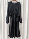 Charcoal Pocket Dress 左右修腰大口袋燈芯絨連身裙/ DS9784