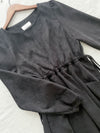 Charcoal Pocket Dress 左右修腰大口袋燈芯絨連身裙/ DS9784