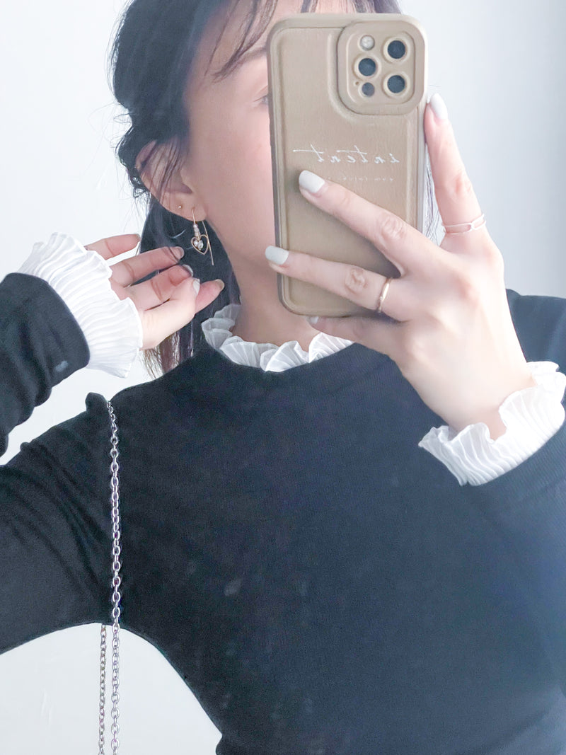(售完即止) Heart Drop Pearl earrings/ ER8327