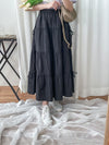 Ribbon 全橡筋腰浪漫傘形蝴蝶裝飾半裙, Skirt/ SK8838 (white soldout)