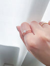 (售完即止) s925 純銀玫瑰金gemstone戒指, Rings/ RN8058