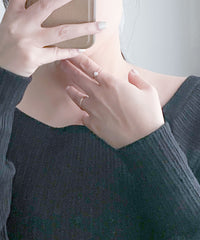 (售完即止) s925 純銀玫瑰金gemstone戒指, Rings/ RN8058