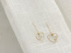 (售完即止) Heart Drop Pearl earrings/ ER8327