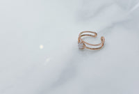 (售完即止) s925 純銀玫瑰金gemstone戒指, Rings/ RN8058