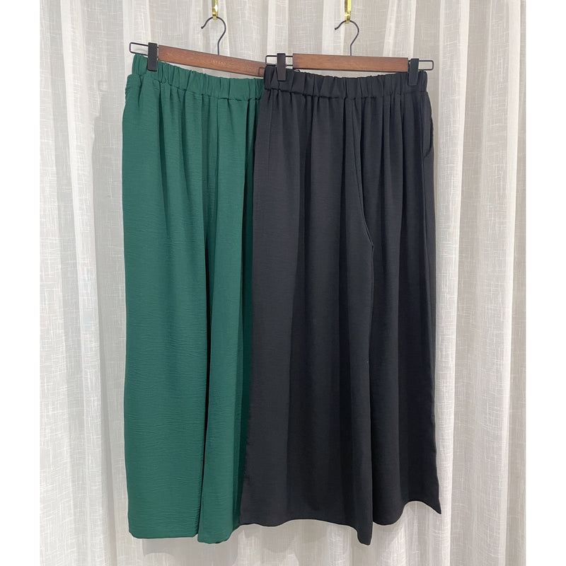 Wide Leg, Pants 輕身舒適半正式感寬腳裙褲/ SK8836(black sold out)