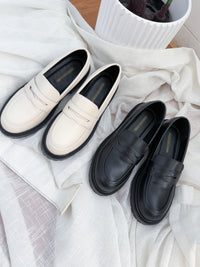 （比小白鞋更好襯) Platform Loafer 厚底樂福鞋/ SH8130
