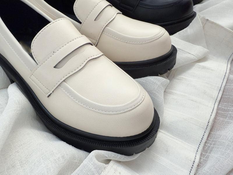 （比小白鞋更好襯) Platform Loafer 厚底樂福鞋/ SH8130