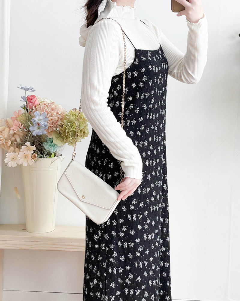 【intent X Korea label】Stripe Collar Top 不貼口木耳邊小高領直紋合身上衣/ TP9101