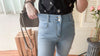 (神奇彈性褲) 全彈性淺色高腰牛仔褲, Jeans/ PT8417