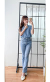 （設計感雪紡) Soft Shirt, Blouse 無領恤翻褶袖口雪紡上衣/ BU9056