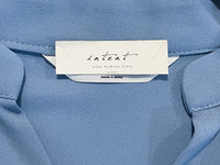 （設計感雪紡) Soft Shirt, Blouse 無領恤翻褶袖口雪紡上衣/ BU9056