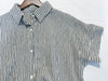 （寬鬆高腰線) Stripe Shirt, Dress 直紋高腰線防皺隨性口袋連身裙/ DS9626