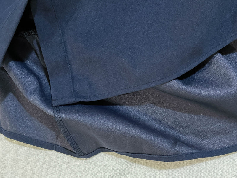 Navy Lady Doll Dress 深藍微絨寬鬆顯瘦A形連身裙/ DS9781