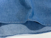 (後綁帶秒變高腰) Denim 牛仔色束高腰腰下車褶連身裙, Dress/ DS9634