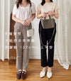 (全條彈性! 不貼修腳)Basic Comfy, Pants 彈性後橡筋小寬鬆修腳西褲/ PT8433 (部分碼數/色現貨)