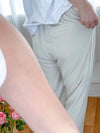 (全條彈性! 不貼修腳)Basic Comfy, Pants 彈性後橡筋小寬鬆修腳西褲/ PT8433 (部分碼數/色現貨)