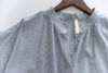 [ BEST ✈️少量現貨 售完即止] Stripe Shirt 幾何無領恤衫暗直紋口袋綁帶長裙, Dress/ DS9296