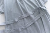 [ BEST ✈️少量現貨 售完即止] Stripe Shirt 幾何無領恤衫暗直紋口袋綁帶長裙, Dress/ DS9296