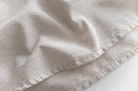 [ BEST ✈️少量現貨 售完即止] Stripe Shirt 幾何無領恤衫暗直紋口袋綁帶長裙, Dress/ DS9296